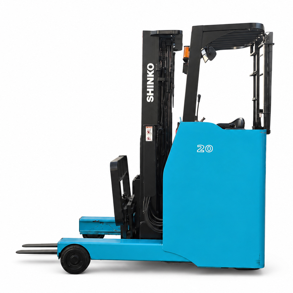 전동 지게차 2톤 입식 리치형 3단 5M 신코 8FBR20T 2005년형 S/S